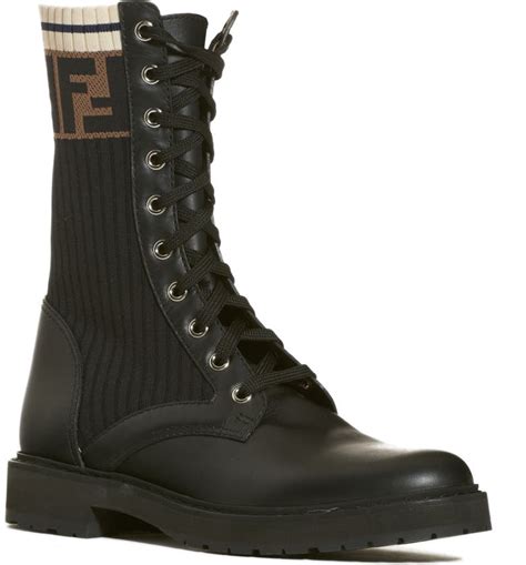 fendi rockoko chelsea sock combat boot|Women's Luxury Boots & Designer Ankle Boots in .